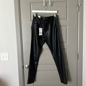 zara leather pants